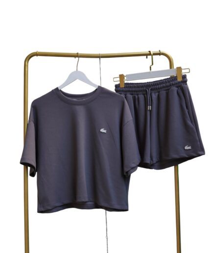 OVERSIZE TİŞÖRT & CEPLİ GRİ ŞORT TAKIM